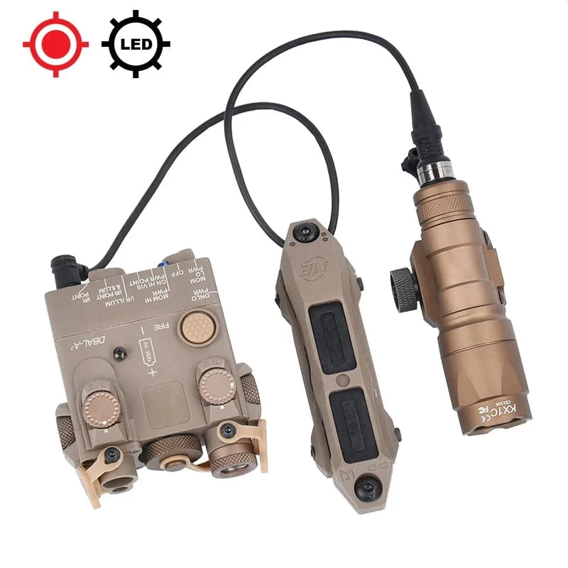 Surefir M600 M600C M600U M300A Airsoft Leistungsstarke Taschenlampe Taktische DBAL Rot Grün Blau Dot Jagd Airsoft Laser Dual Control