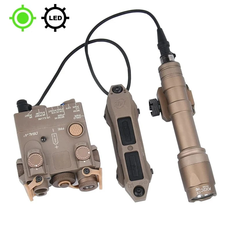 Surefir M600 M600C M600U M300A Airsoft Leistungsstarke Taschenlampe Taktische DBAL Rot Grün Blau Dot Jagd Airsoft Laser Dual Control