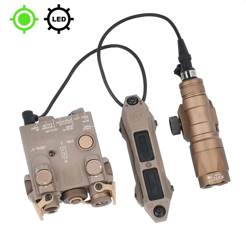 Surefir M600 M600C M600U M300A Airsoft Leistungsstarke Taschenlampe Taktische DBAL Rot Grün Blau Dot Jagd Airsoft Laser Dual Control