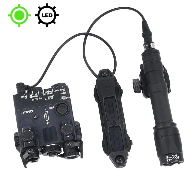 Surefir M600 M600C M600U M300A Airsoft Leistungsstarke Taschenlampe Taktische DBAL Rot Grün Blau Dot Jagd Airsoft Laser Dual Control