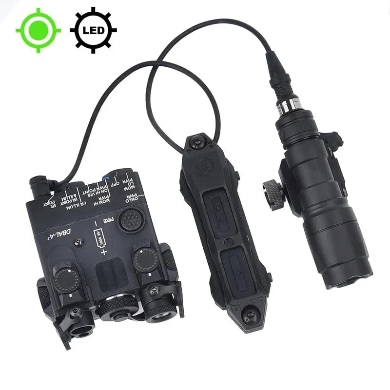 Taktische DBAL-A2 Vereinfachte Version Surefir M300A M600C Taschenlampe Sets Red Dot Airsoft Anzeige Fit 20mm Schiene Jagd Laser