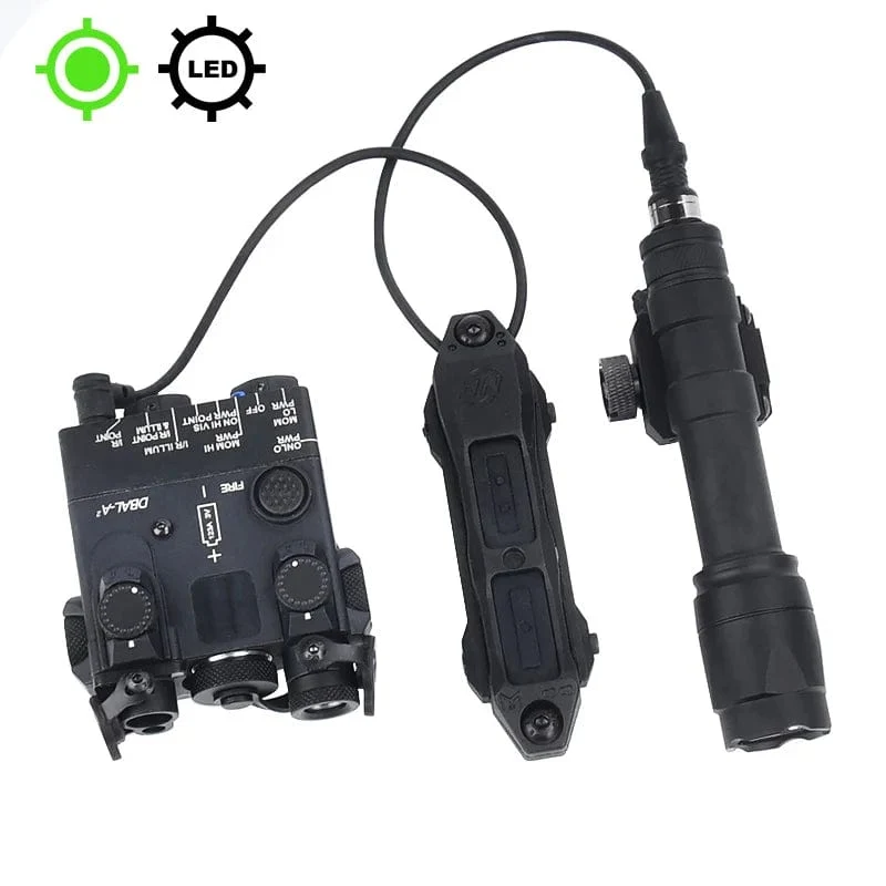 Taktische DBAL-A2 Vereinfachte Version Surefir M300A M600C Taschenlampe Sets Red Dot Airsoft Anzeige Fit 20mm Schiene Jagd Laser