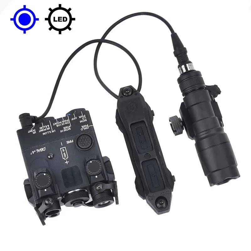 Taktische DBAL-A2 Vereinfachte Version Surefir M300A M600C Taschenlampe Sets Red Dot Airsoft Anzeige Fit 20mm Schiene Jagd Laser
