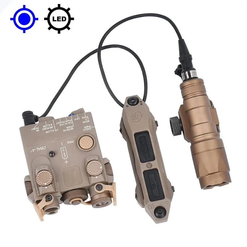 Taktische DBAL-A2 Vereinfachte Version Surefir M300A M600C Taschenlampe Sets Red Dot Airsoft Anzeige Fit 20mm Schiene Jagd Laser