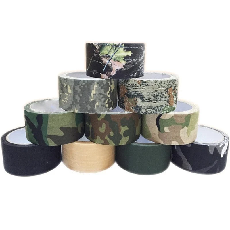 5M Outdoor Duct Camouflage Tape WRAP Jagd wasserdichtes selbstklebendes Camo Tape Stealth Bandage Militär 0.05 m x 5 m / 2 Zoll x 196 Zoll