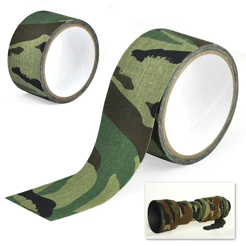 5M Outdoor Duct Camouflage Tape WRAP Jagd wasserdichtes selbstklebendes Camo Tape Stealth Bandage Militär 0.05 m x 5 m / 2 Zoll x 196 Zoll