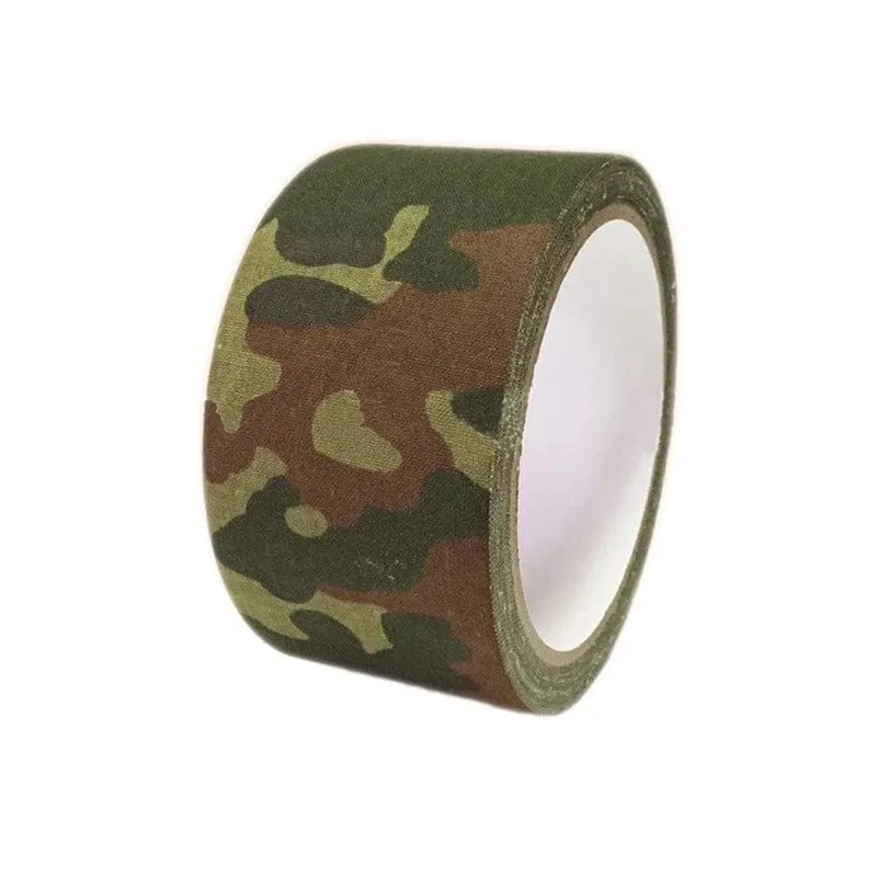 5M Outdoor Duct Camouflage Tape WRAP Jagd wasserdichtes selbstklebendes Camo Tape Stealth Bandage Militär 0.05 m x 5 m / 2 Zoll x 196 Zoll
