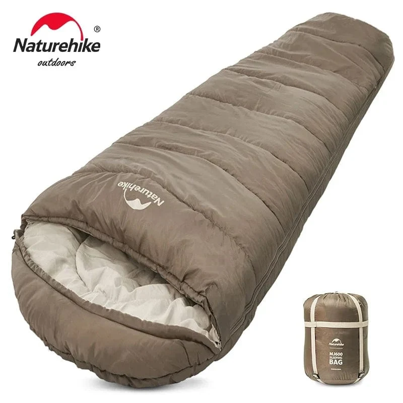Naturehike Schlafsack MJ300 -1 ℃ Leichte MJ600 -12 ℃ Mumienschlafsack Outdoor Camping Baumwolle Winter Schlafsack
