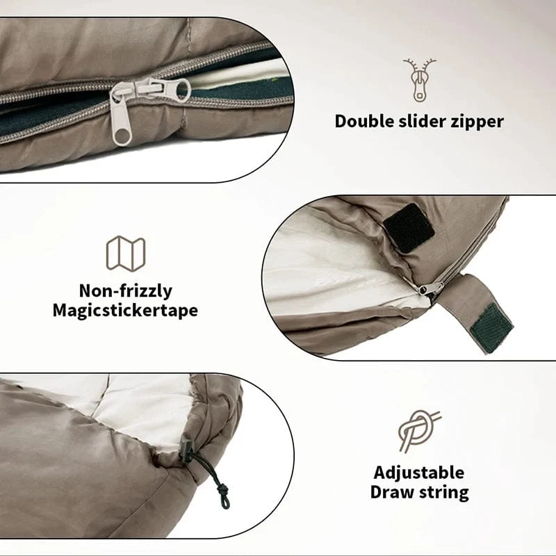 Naturehike Schlafsack MJ300 -1 ℃ Leichte MJ600 -12 ℃ Mumienschlafsack Outdoor Camping Baumwolle Winter Schlafsack