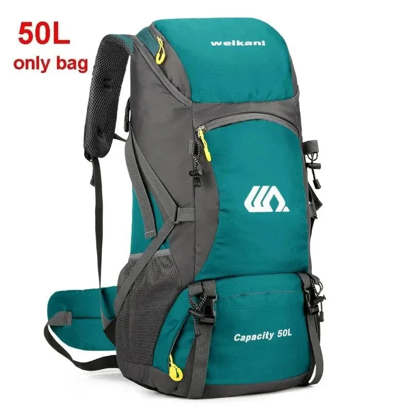 50L Reiserucksack Campingtasche für Männer Große Wandertasche Tourist Rucksack Wasserdichte Outdoor Sport Klettern Bergsteigen Tasche