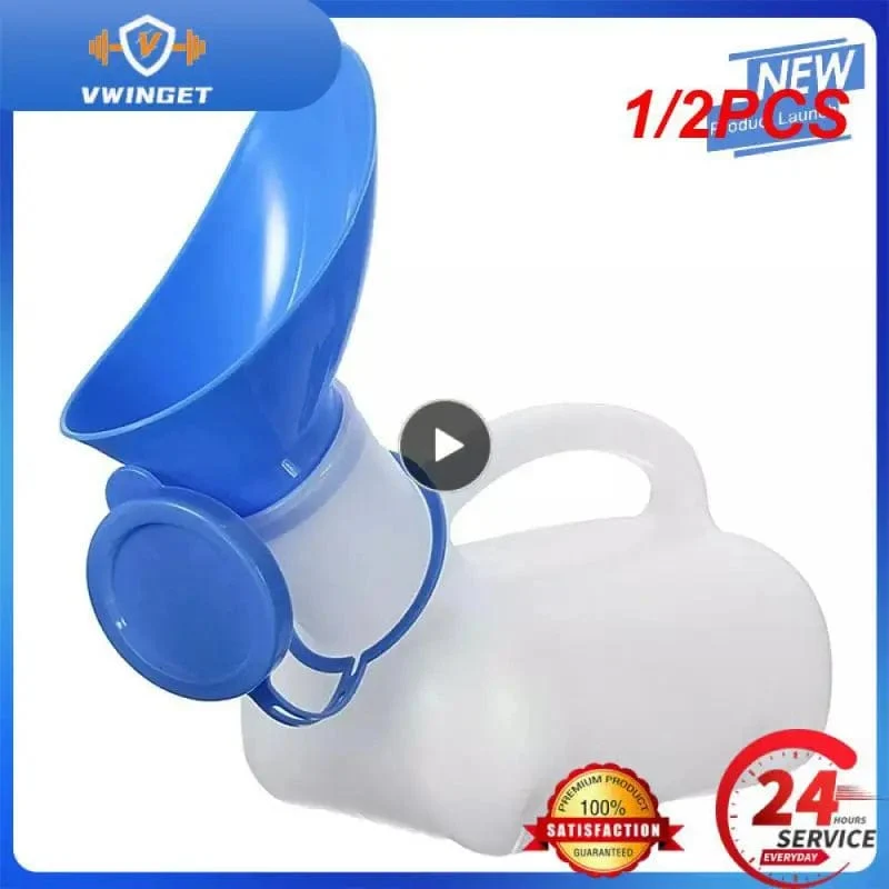1/2PCS Tragbare Kunststoff Mobile Urinal Wc Hilfe Flasche Outdoor Camping Auto Urin Flasche Für Frauen Männer Reise reise Kit
