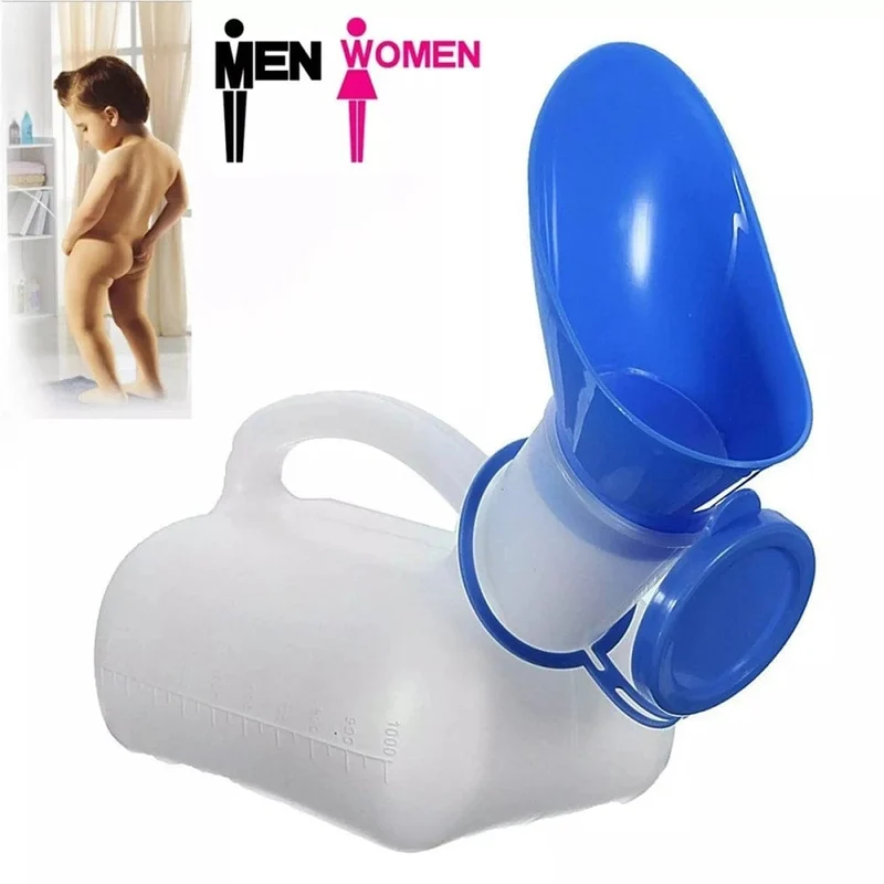 1/2PCS Tragbare Kunststoff Mobile Urinal Wc Hilfe Flasche Outdoor Camping Auto Urin Flasche Für Frauen Männer Reise reise Kit