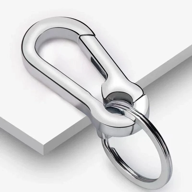1/5PCS Kürbis Schnalle Schlüsselbund Klettern Haken Auto Schlüsselbund Starke Karabiner Form Schlüsselbund Zubehör Metall Vintage Schlüssel Kette ring