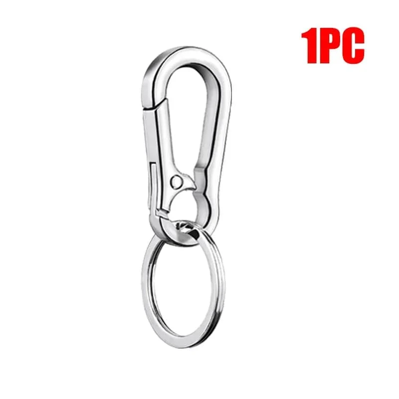 1/5PCS Kürbis Schnalle Schlüsselbund Klettern Haken Auto Schlüsselbund Starke Karabiner Form Schlüsselbund Zubehör Metall Vintage Schlüssel Kette ring