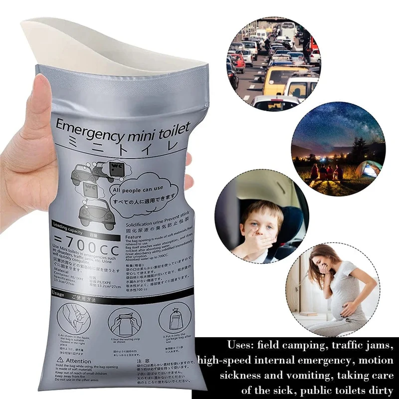 5-40PCS Outdoor Notfall Urin Taschen 700ml Easy Take Mini Reise Mobile Toilette Tragbare Urinal Tasche Baby männer Frauen Erbrechen Taschen