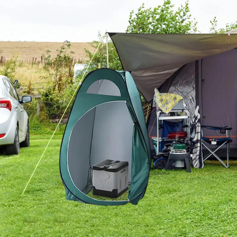 Tragbare Toilette, Auto-Toilette, Eimer, Mülleimer, Reisen, Outdoor, Camp, zusammenklappbare Toilette für Tour, Notfall, Selbstfahren, für Erwachsene und Kinder