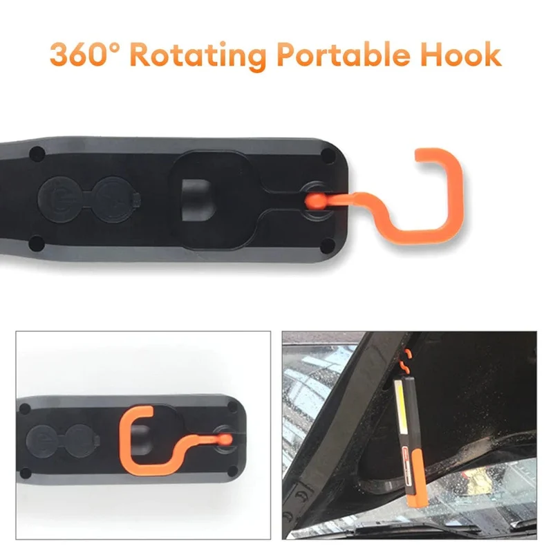 Leistungsstarke COB LED Arbeit Licht Auto Garage Mechaniker Lampe USB Aufladbare Taschenlampe Magnetische Taschenlampe Notfall Licht Warnlicht