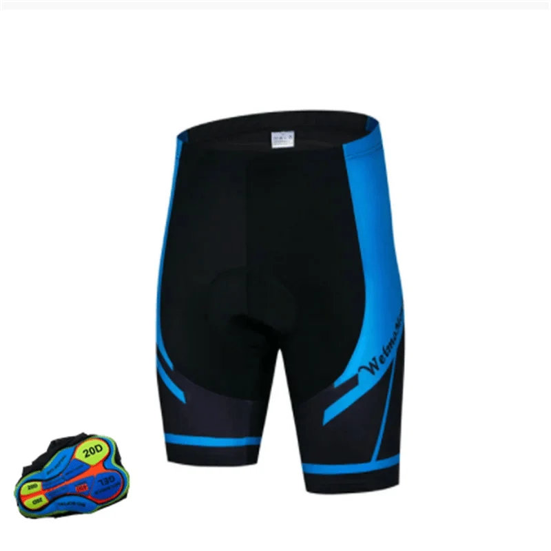 Schwarze Herren-Radhose, MTB, Fahrrad, 20D gepolsterte Trägerhose, MTB-Shorts, Herren-Lycar-elastische Fahrrad-Shorts, Hose, XXS-5XL