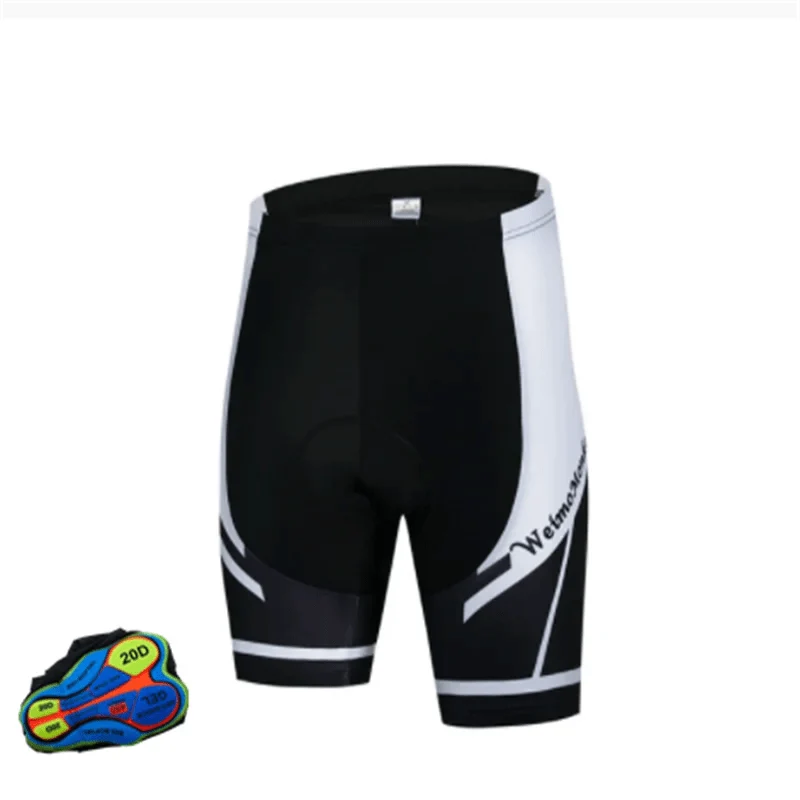 Schwarze Herren-Radhose, MTB, Fahrrad, 20D gepolsterte Trägerhose, MTB-Shorts, Herren-Lycar-elastische Fahrrad-Shorts, Hose, XXS-5XL