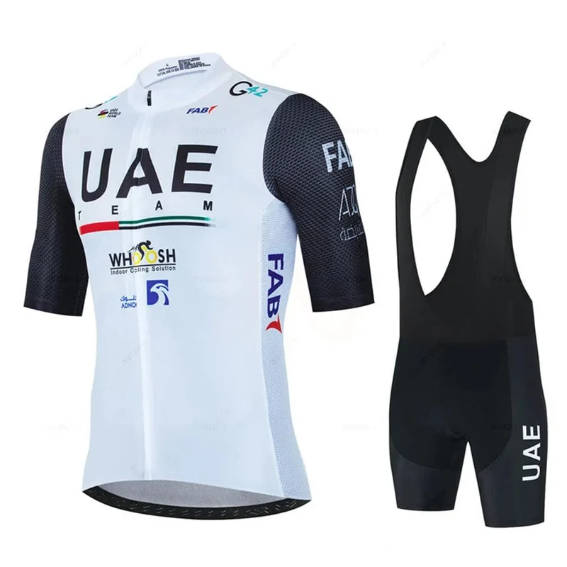 2024 Uae Radfahren Jersey Set MTB Uniform Fahrrad Kleidung Sommer Atmungsaktive Fahrrad Hemd Ropa Ciclismo Trägerhose Maillot Ciclismo