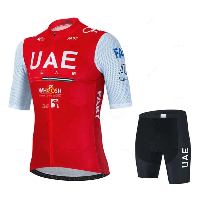 2024 Uae Radfahren Jersey Set MTB Uniform Fahrrad Kleidung Sommer Atmungsaktive Fahrrad Hemd Ropa Ciclismo Trägerhose Maillot Ciclismo