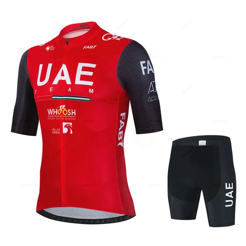 2024 Uae Radfahren Jersey Set MTB Uniform Fahrrad Kleidung Sommer Atmungsaktive Fahrrad Hemd Ropa Ciclismo Trägerhose Maillot Ciclismo
