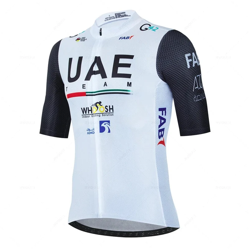2024 Uae Radfahren Jersey Set MTB Uniform Fahrrad Kleidung Sommer Atmungsaktive Fahrrad Hemd Ropa Ciclismo Trägerhose Maillot Ciclismo