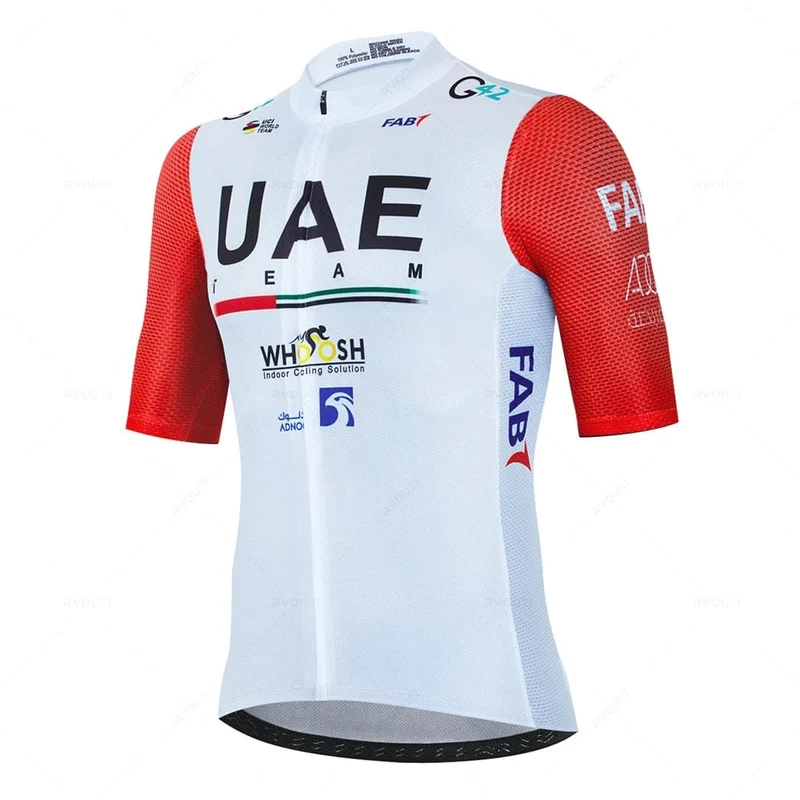 2024 Uae Radfahren Jersey Set MTB Uniform Fahrrad Kleidung Sommer Atmungsaktive Fahrrad Hemd Ropa Ciclismo Trägerhose Maillot Ciclismo