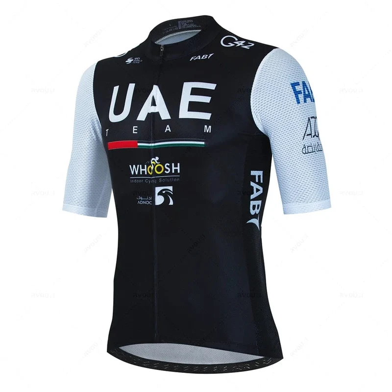 2024 Uae Radfahren Jersey Set MTB Uniform Fahrrad Kleidung Sommer Atmungsaktive Fahrrad Hemd Ropa Ciclismo Trägerhose Maillot Ciclismo