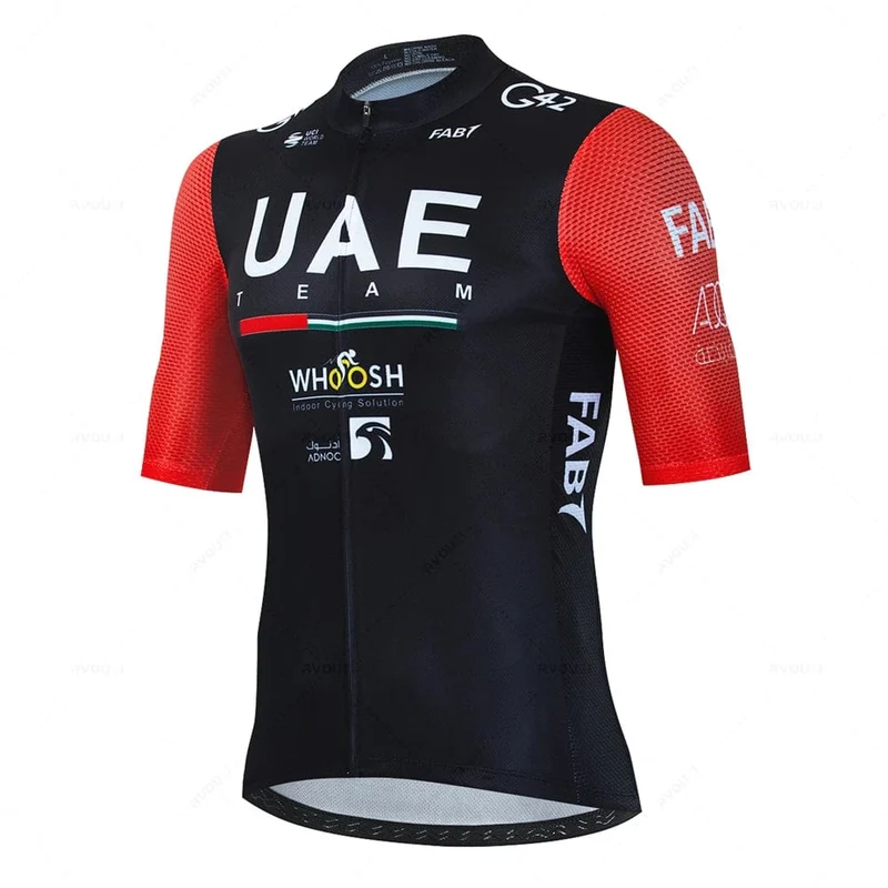 2024 Uae Radfahren Jersey Set MTB Uniform Fahrrad Kleidung Sommer Atmungsaktive Fahrrad Hemd Ropa Ciclismo Trägerhose Maillot Ciclismo