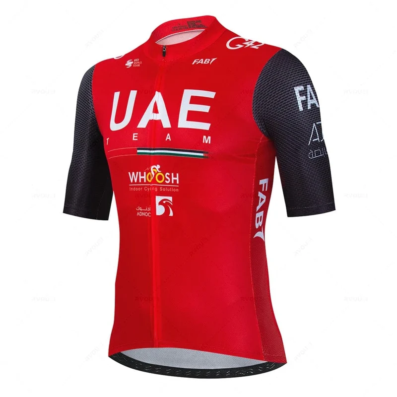 2024 Uae Radfahren Jersey Set MTB Uniform Fahrrad Kleidung Sommer Atmungsaktive Fahrrad Hemd Ropa Ciclismo Trägerhose Maillot Ciclismo