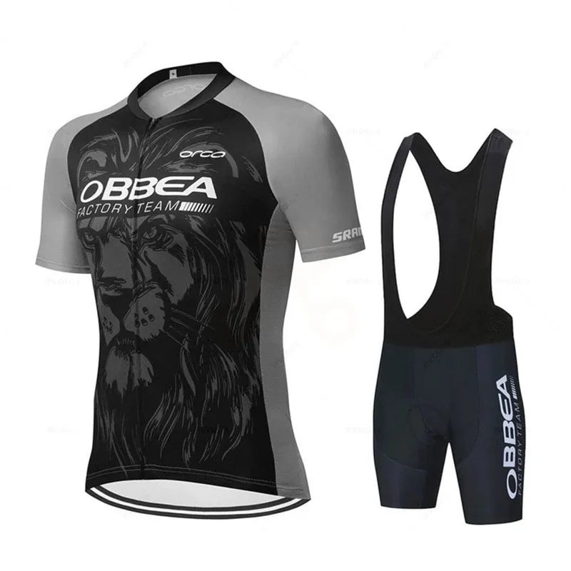 Hiru Herren-Radtrikot-Sets, kurzärmelig, Sommer, Pro-Team, Rennrad-Bekleidung, atmungsaktiv, MTB, Fahrrad-Trägeranzug, Ciclismo