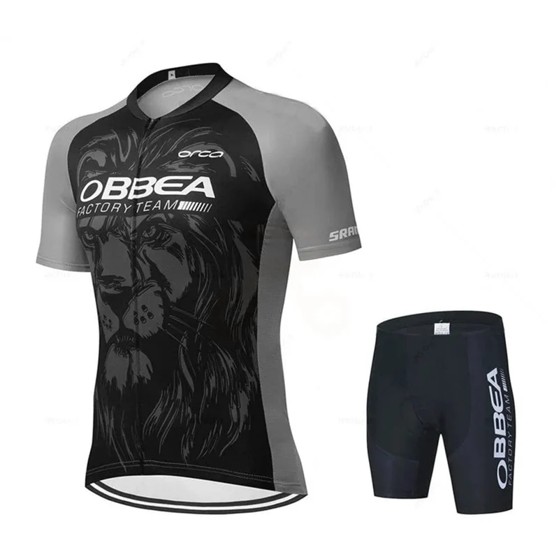 Hiru Herren-Radtrikot-Sets, kurzärmelig, Sommer, Pro-Team, Rennrad-Bekleidung, atmungsaktiv, MTB, Fahrrad-Trägeranzug, Ciclismo