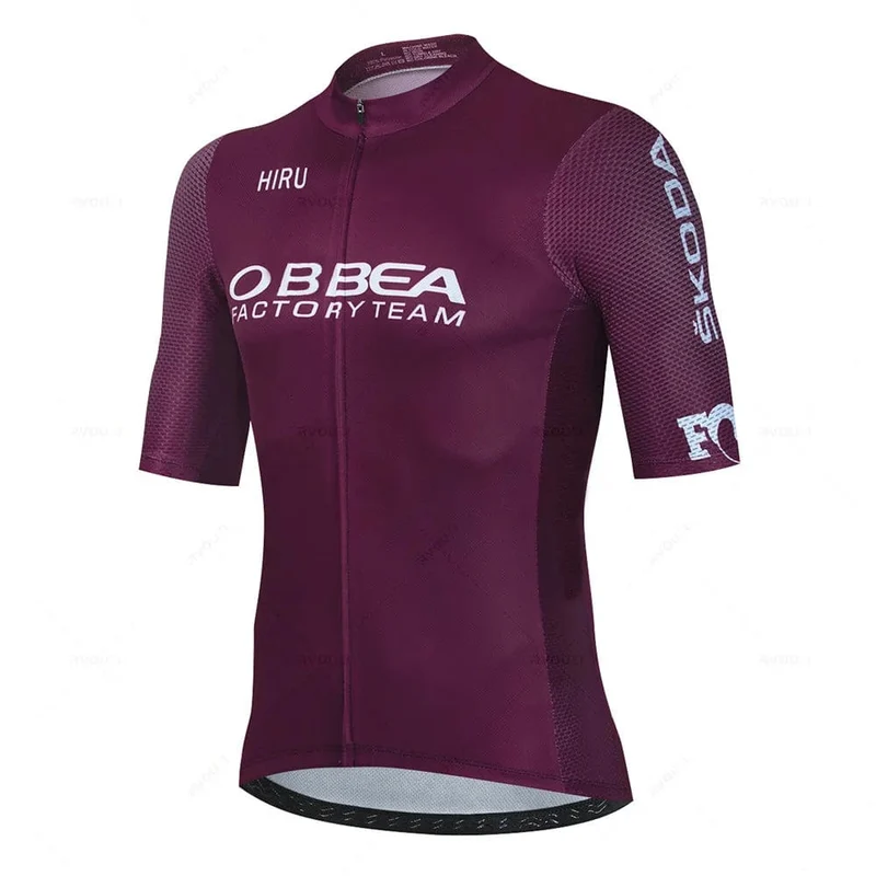 Hiru Herren-Radtrikot-Sets, kurzärmelig, Sommer, Pro-Team, Rennrad-Bekleidung, atmungsaktiv, MTB, Fahrrad-Trägeranzug, Ciclismo
