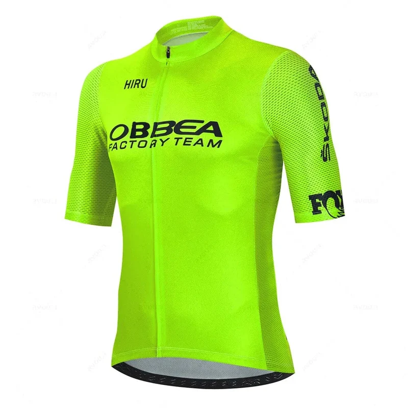 Hiru Herren-Radtrikot-Sets, kurzärmelig, Sommer, Pro-Team, Rennrad-Bekleidung, atmungsaktiv, MTB, Fahrrad-Trägeranzug, Ciclismo