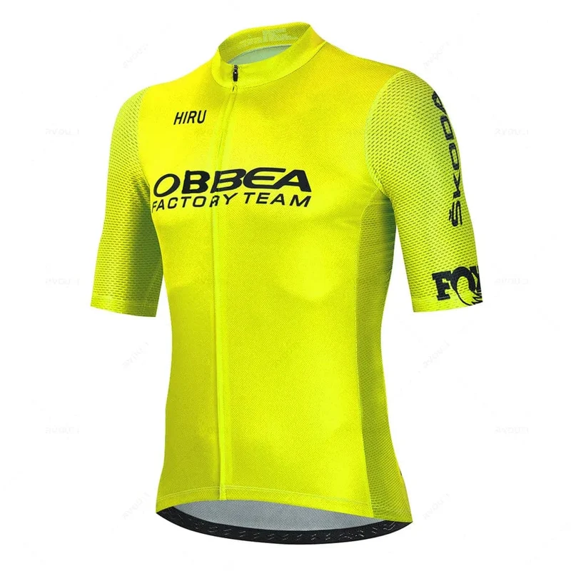 Hiru Herren-Radtrikot-Sets, kurzärmelig, Sommer, Pro-Team, Rennrad-Bekleidung, atmungsaktiv, MTB, Fahrrad-Trägeranzug, Ciclismo