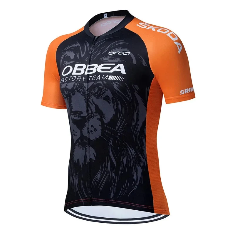 Hiru Herren-Radtrikot-Sets, kurzärmelig, Sommer, Pro-Team, Rennrad-Bekleidung, atmungsaktiv, MTB, Fahrrad-Trägeranzug, Ciclismo