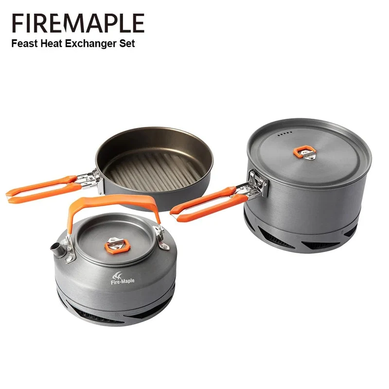 Fire Maple Camping-Kochgeschirr-Set Wandern FEAST Wärmetauscher Aluminiumtopf Outdoor faltbare Töpfe Reisen Tourismus Geschirr Geschirr
