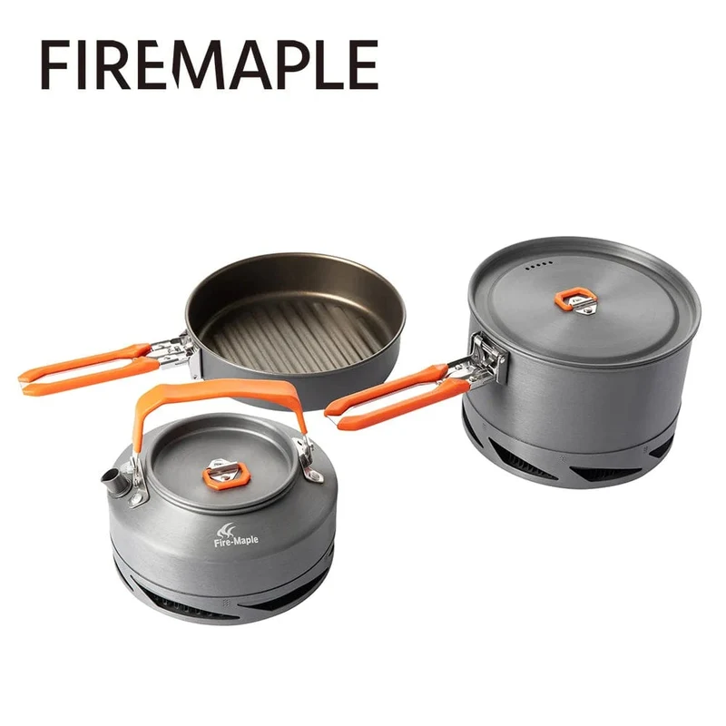 Fire Maple Camping-Kochgeschirr-Set Wandern FEAST Wärmetauscher Aluminiumtopf Outdoor faltbare Töpfe Reisen Tourismus Geschirr Geschirr