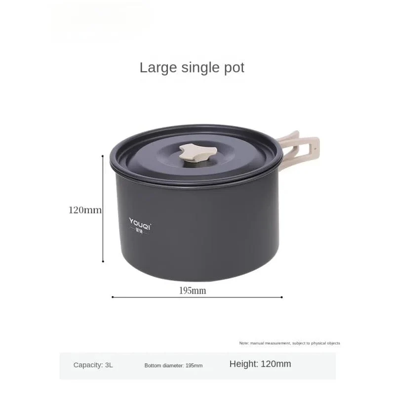 Herd Kochgeschirr Outdoor Camping Picknick Topf Komplettset Instrument Anzug Ersatz geeignet für 2-6 Personen