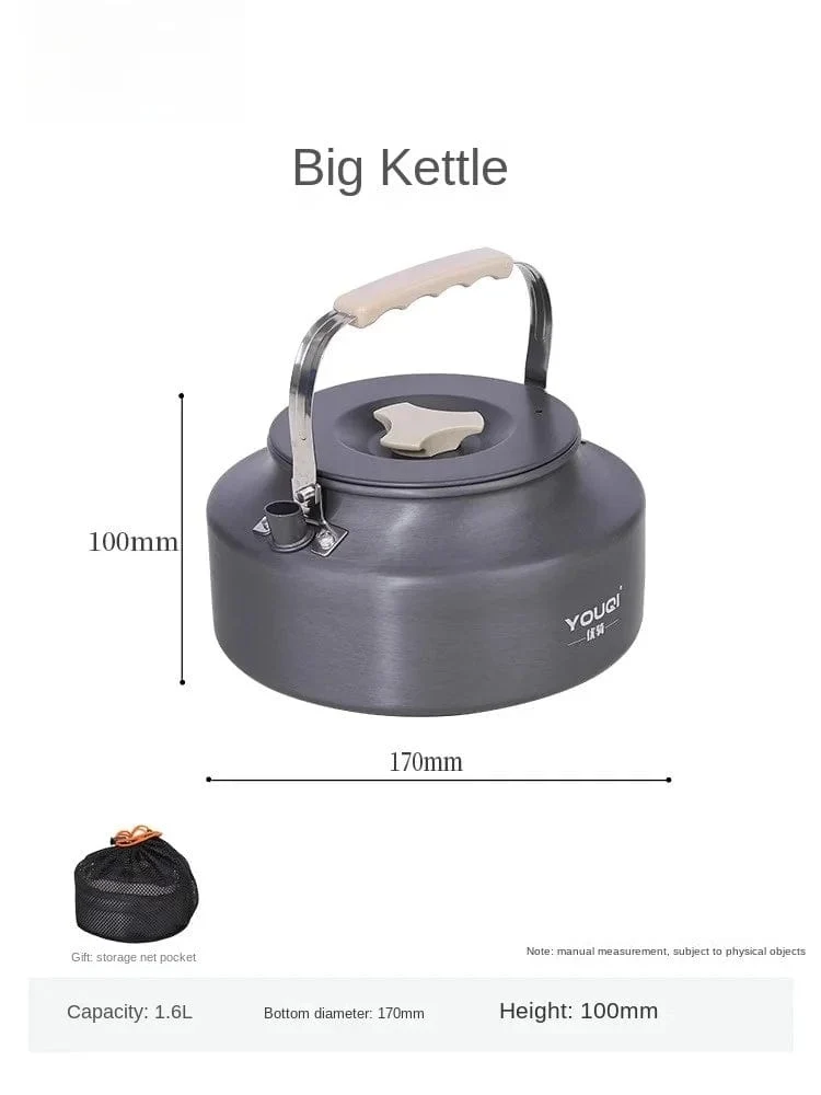 Herd Kochgeschirr Outdoor Camping Picknick Topf Komplettset Instrument Anzug Ersatz geeignet für 2-6 Personen