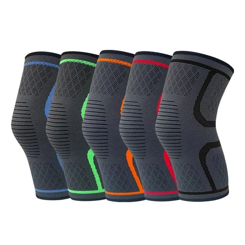 1 STÜCKE Sport Knieschoner Silikagel Rutschfeste Knieschützer Laufen Yoga Knieschoner Schutzbelüftung Strick Nylon Hohe Elastizität