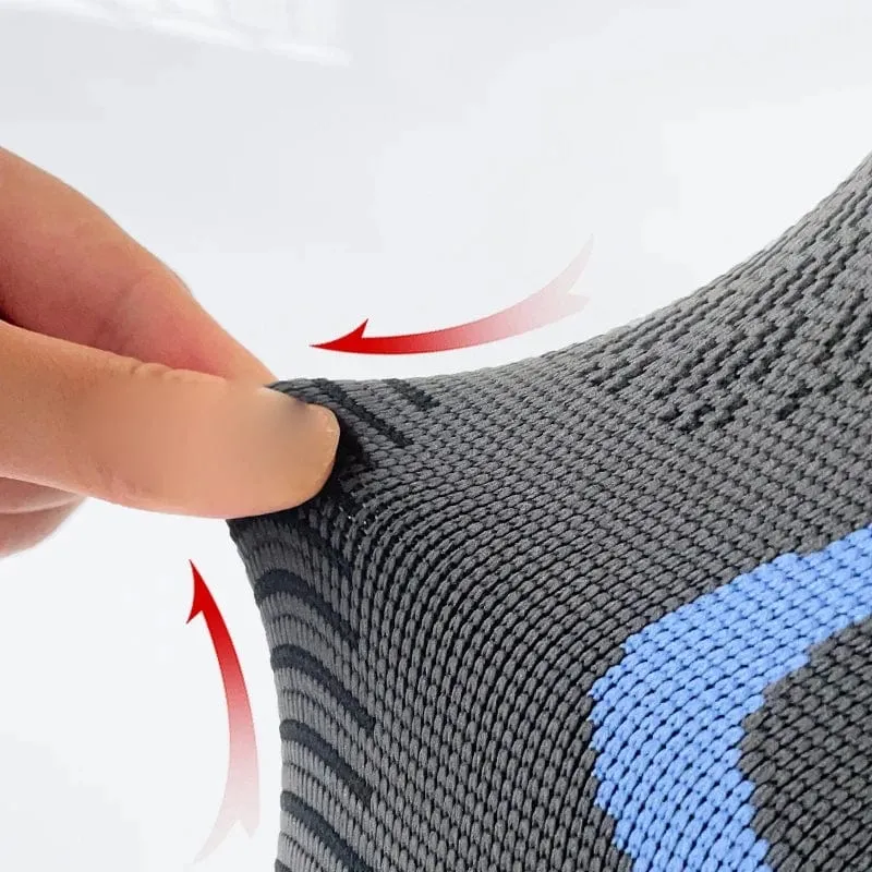 1 STÜCKE Sport Knieschoner Silikagel Rutschfeste Knieschützer Laufen Yoga Knieschoner Schutzbelüftung Strick Nylon Hohe Elastizität