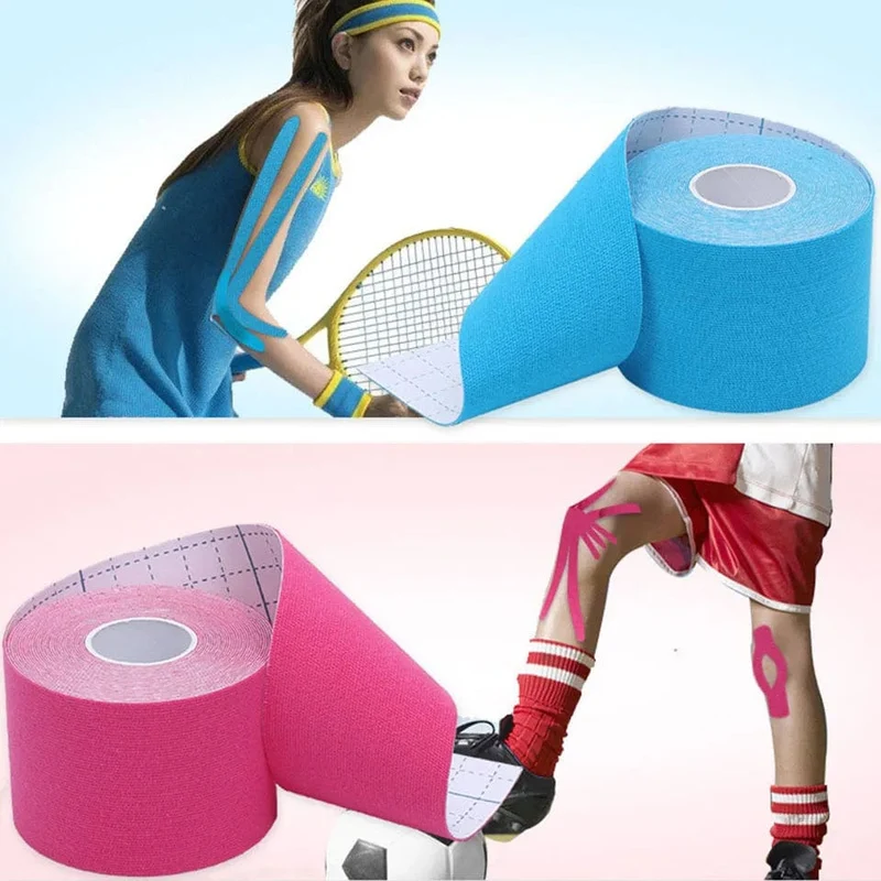 Elastisches Band, Kinesiologie, sportliche Erholung, Knieschoner, Sport, Sicherheit, Muskelschmerzlinderung, Knieschoner, Unterstützung für Fitnessstudio, Fitness, Bandage