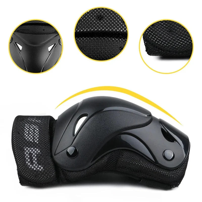 6 Teile/satz Roller Skating Protector Ellenbogen Knie Pads Handgelenk Schutz Kinder Erwachsene Reiten Skateboard BMX Fahrrad Sport Schutz Getriebe