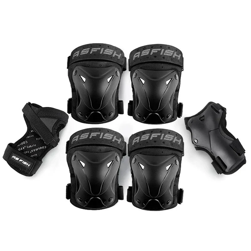 6 Teile/satz Roller Skating Protector Ellenbogen Knie Pads Handgelenk Schutz Kinder Erwachsene Reiten Skateboard BMX Fahrrad Sport Schutz Getriebe