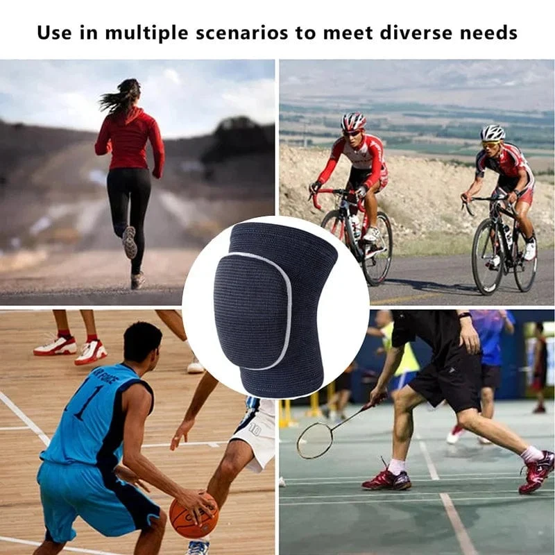 1PC Hochelastische Knieschoner zum Tanzen, Sportkompression, stoßfeste Schutzhülle, Workout-Knieorthese für Männer und Frauen