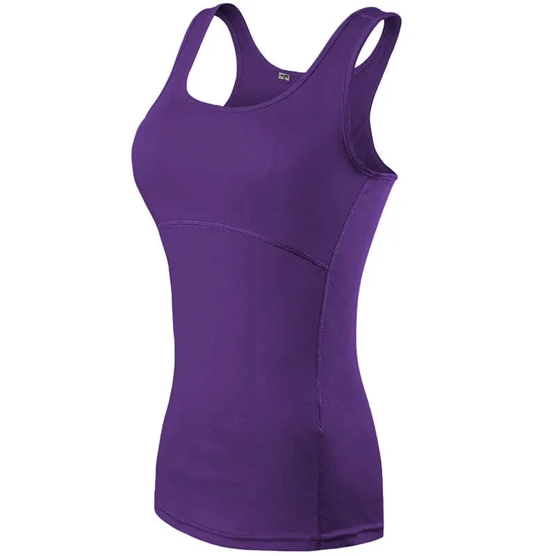 Neue Yoga Tops Frauen Sexy Gym Sport Weste Fitness enge Frau Kleidung ärmelloses Laufshirt Quick Dry weiß Yoga Tank Top