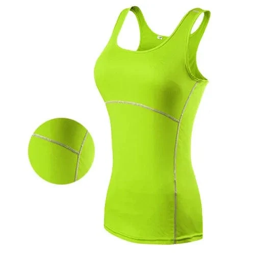 Neue Yoga Tops Frauen Sexy Gym Sport Weste Fitness enge Frau Kleidung ärmelloses Laufshirt Quick Dry weiß Yoga Tank Top