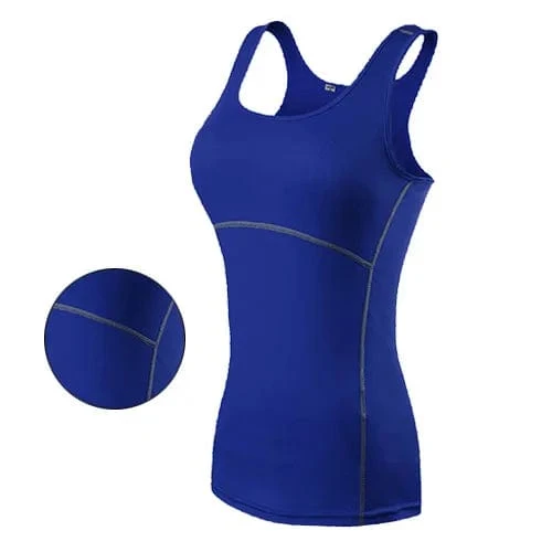 Neue Yoga Tops Frauen Sexy Gym Sport Weste Fitness enge Frau Kleidung ärmelloses Laufshirt Quick Dry weiß Yoga Tank Top